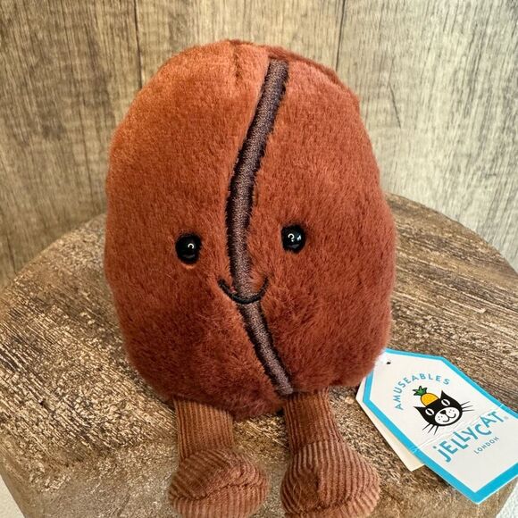 COFFEE BEAN Jellycat Amuseables New FAST SHIP - Picture 2 of 7